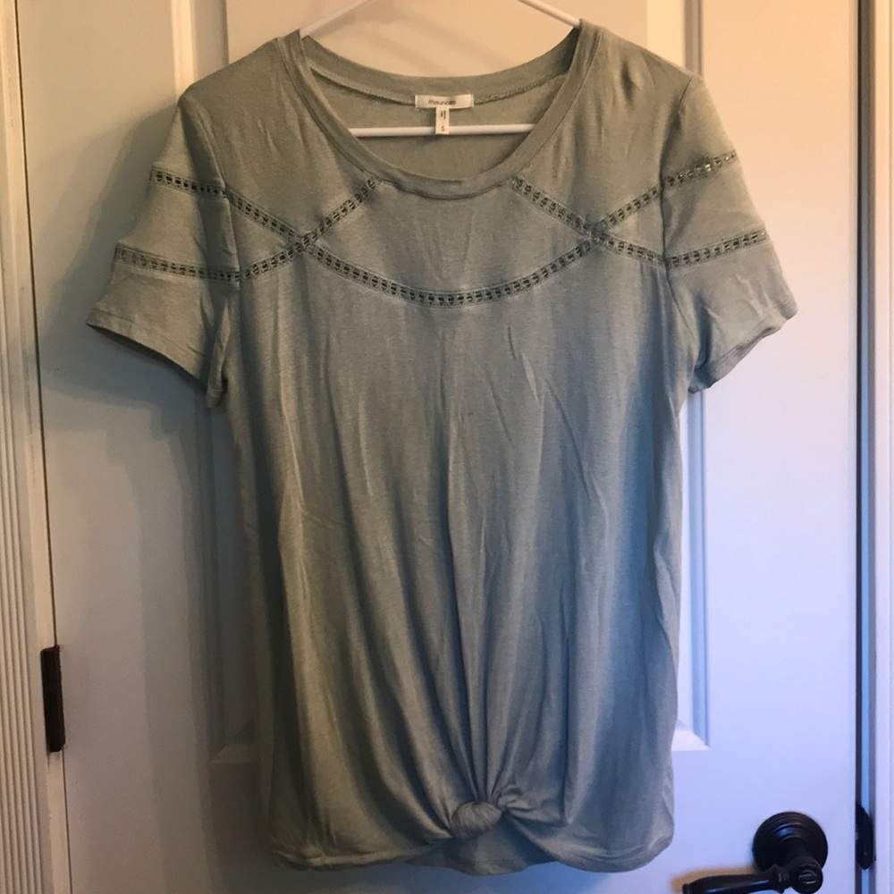 Maurice’s Seafoam Top with Tie